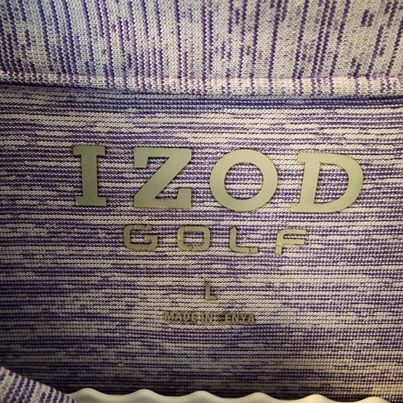 IZod - Polo - Purple - Size L - Picture 2 of 2